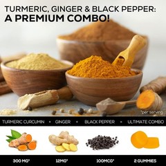 Turmeric Gummies with Ginger Highest Potency Chewable Joint Support Gummy