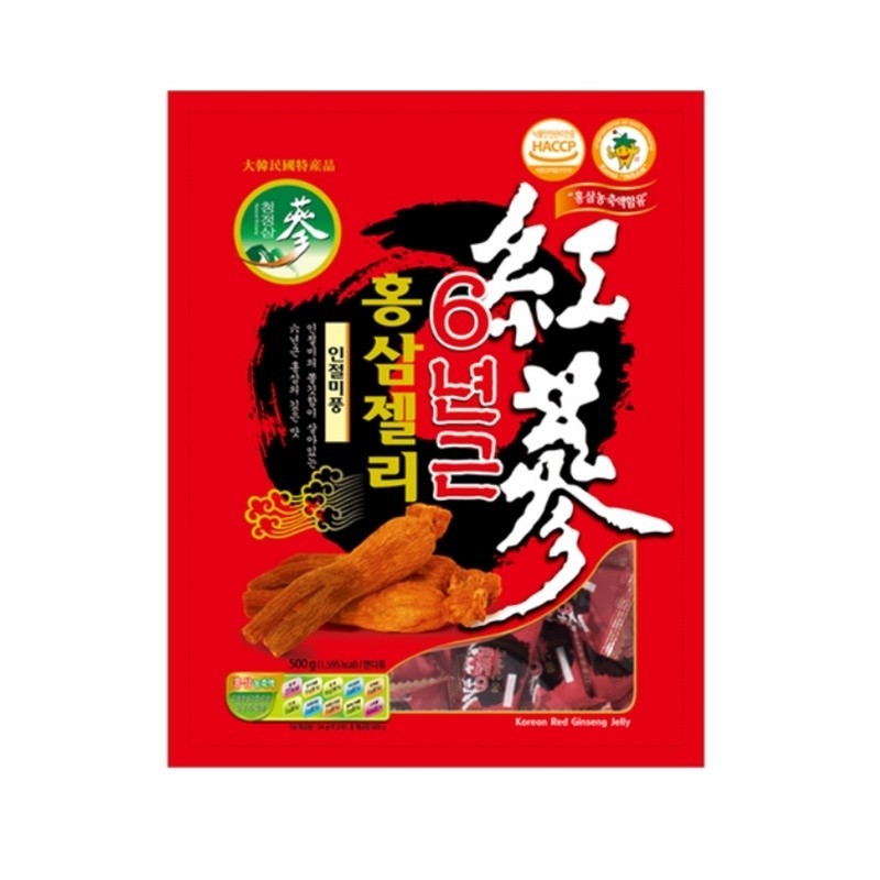 6 Years Korean Red Ginseng Jelly 500g X 1Packs Premium Herbal Jelly