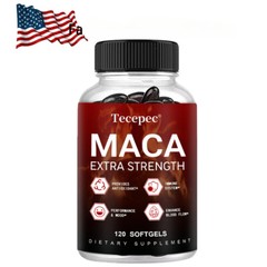 MACA extract – 120 Capsules – Extra Strong with 6000mg – Vegan & High Dosage