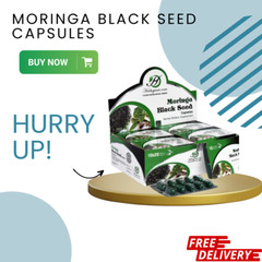 Moringa Black Seed Capsules – 60 Count Blister Pack – Natural Supplement