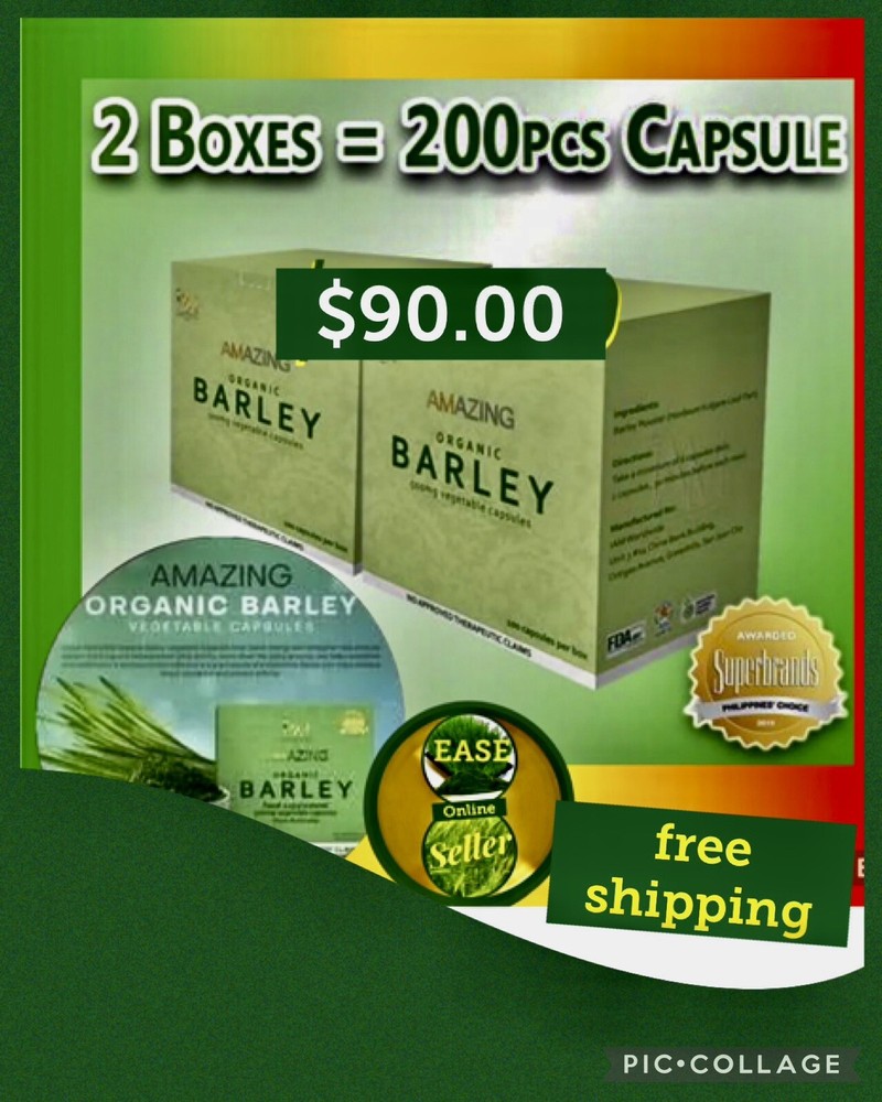 2 BOXES🌿IAM Worldwide Amazing Barley CAPSULE ( 200 Capsules) DISTRIBUTOR