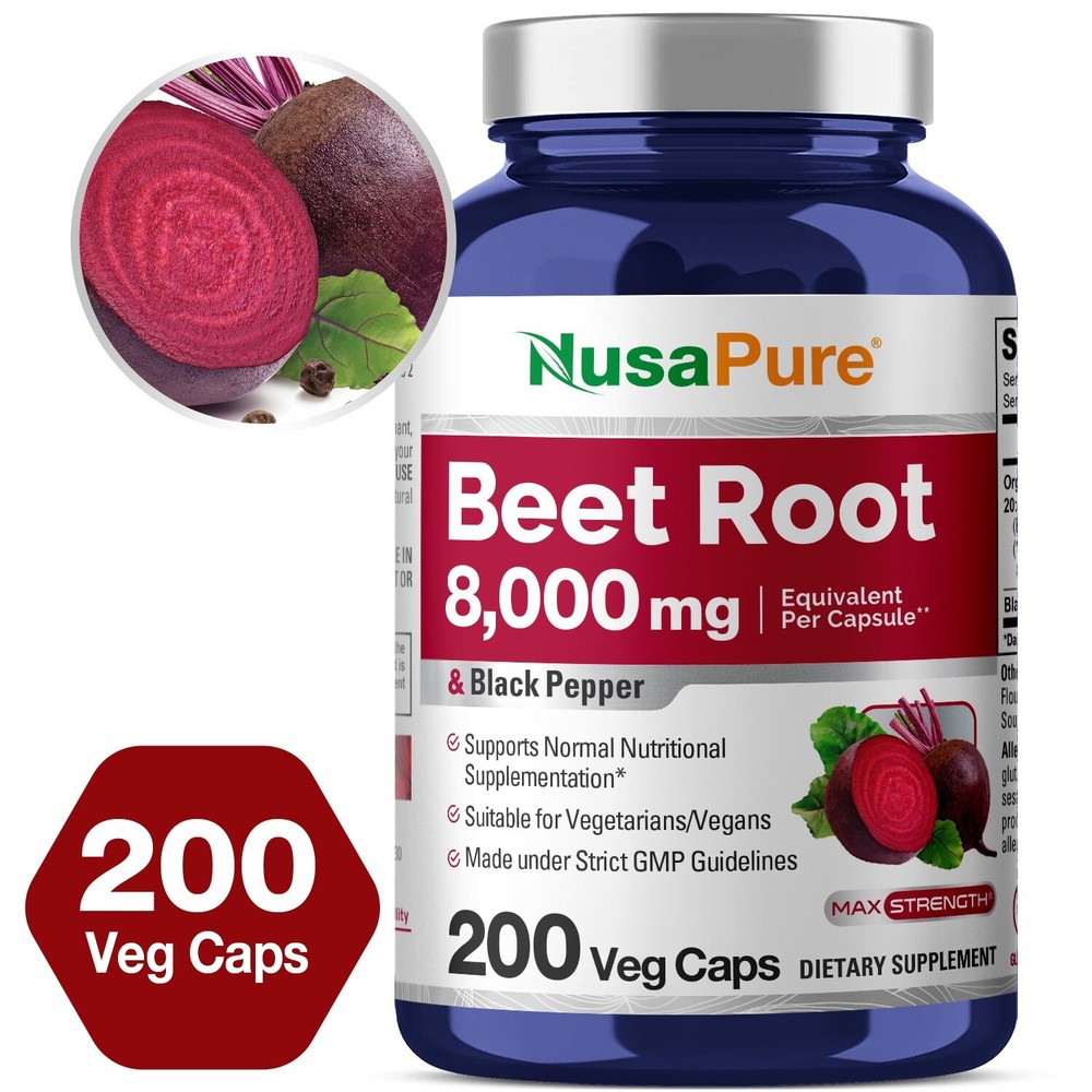 NusaPure Beet Root 8,000mg per caps (Non-GMO)