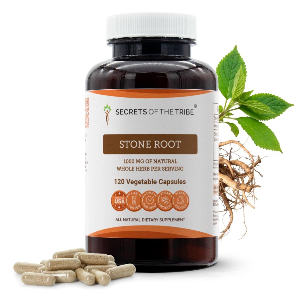 120 Capsules Stone Root 1000mg – Natural Collinsonia Canadensis, Herbal Suppleme