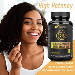 Psyllium Husk Capsules Weight Loss Detox Fibre Colon Cleanse Vegan