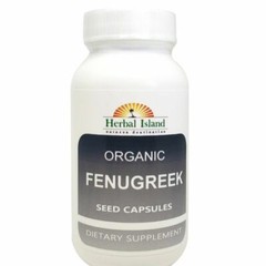 Organic Fenugreek Seed Powder Capsules – 30 Count 500mg Each – Free Shipping