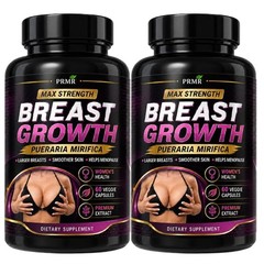 (Pack 2) Natural Breast Enlargement Growth Larger Hips Supplement 60 Capsules