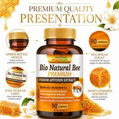 Premium 2 Bee BIO inflamatory Arthritis support abeeme therapy Venom bee