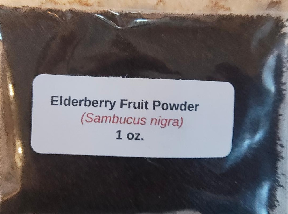 1 oz. Elderberry Fruit Powder (Sambucus nigra)