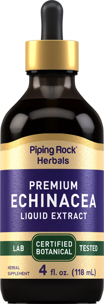 Echinacea Tincture Drops | 4 fl oz | Liquid Extract | Non-GMO | by Piping Rock