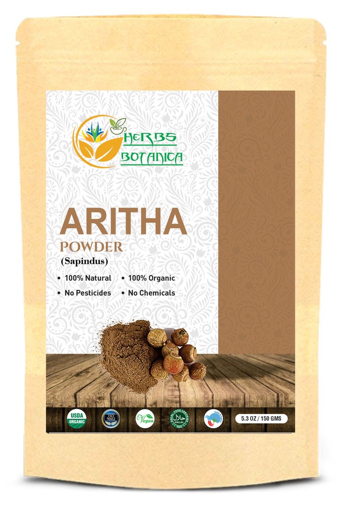 Herbs Botanica Aritha Powder Natural Soap Nut Powder 5.3 oz