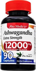Ashwagandha 12000mg Extra Strength 90 Capsules 20:1 Root Extract