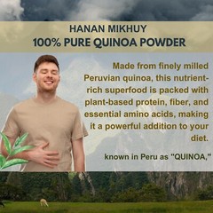 Quinua 100% Natural Quinoa Powder for Energy & Digestion, Gluten-Free from Peru