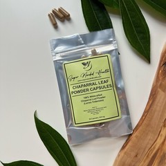 Chaparral Leaf Powder Capsules | Wildcrafted | Larrea Tridentata | 530mg