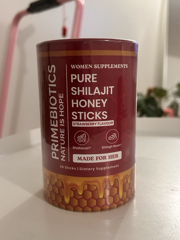Primebiotics Natures Hope Pure Shilajit Honey Sticks Women’s Wellness 30 Count