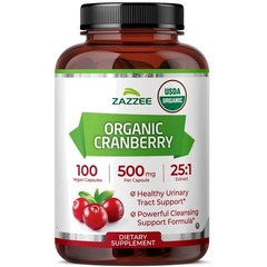 Organic Cranberry Extract Capsules 500mg, 100 Count