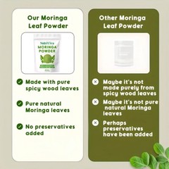 Moringa Powder (1 lb) oleifera Leaf 100% Pure Natural Superfood Gluten Free