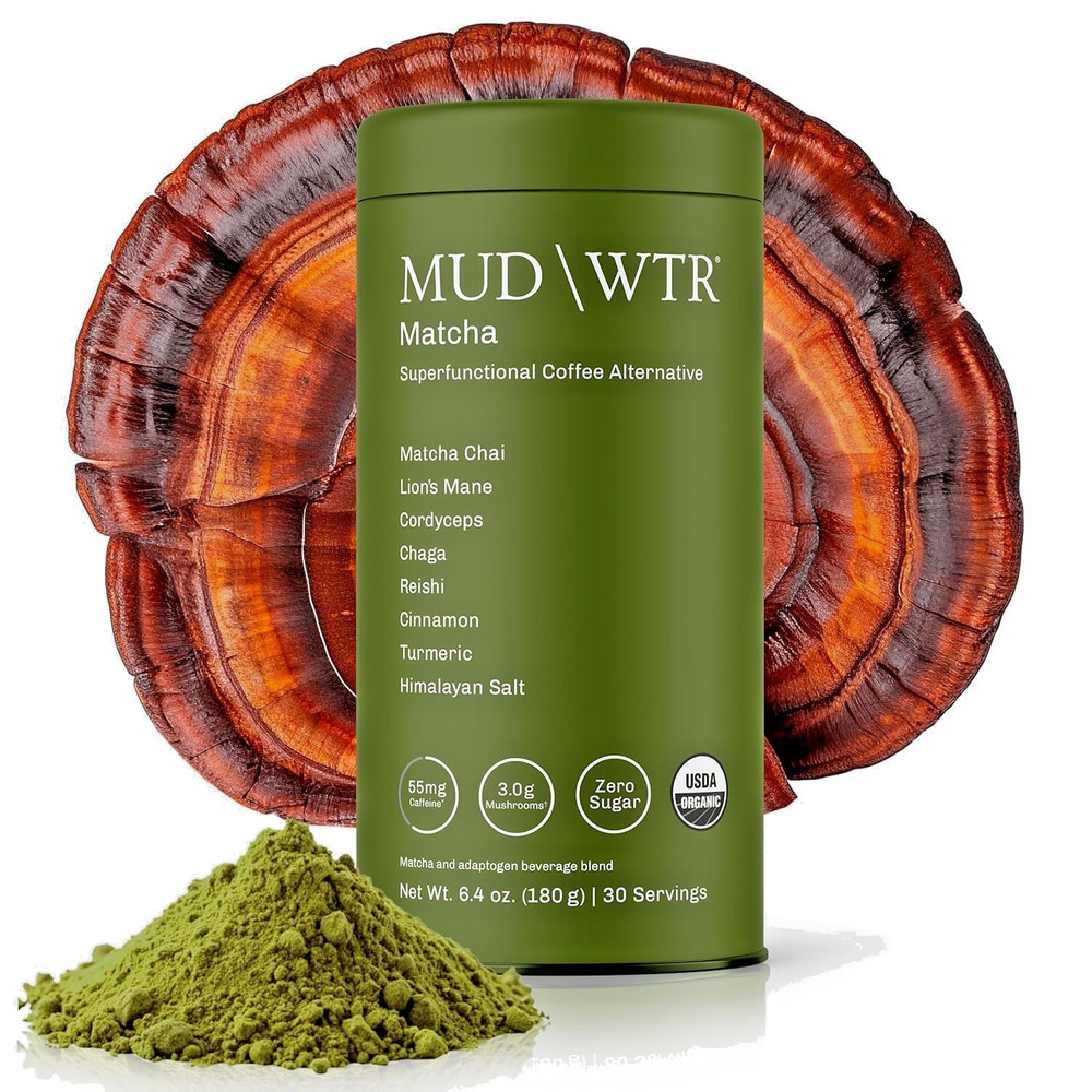MUD WTR Matcha Mushroom Powder Lion s Mane Chaga Reishi Organic 30 Servings