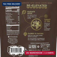 Pure Cacao Powder Organic Unsweetened & Raw | Premium USDA Organic Cacao Powder