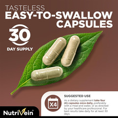 Nutrivein Mushroom Supplement 2600mg – 90 Capsules – 11 Blend Lions Mane Reishi
