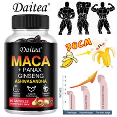 Organic Maca Root Capsules |60 Capsules | Peruvian Maca Extract for Men & Women