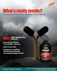 Himalaya Shiljit 60 Capsule Promotes stamina, energy,Sexual wellness SF.