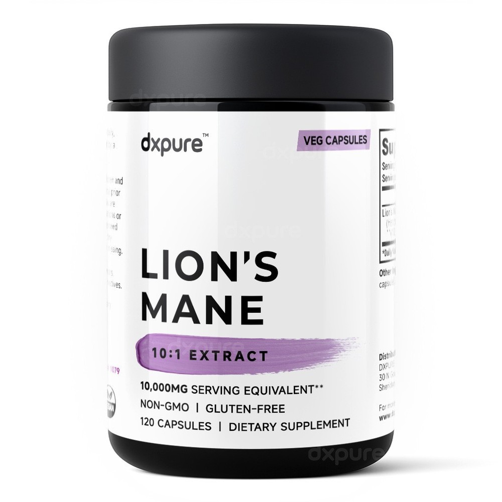 Lions Mane Mushroom Supplement – 10,000mg – 120 Capsules