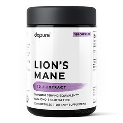 Lions Mane Mushroom Supplement – 10,000mg – 120 Capsules