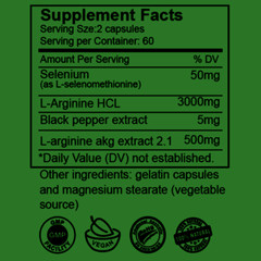 360 Caps Maca Root & L-Arginine & Korean Red Panax Ginseng 3in1 Male Enhancing