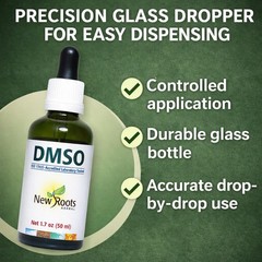 DMSO Liquid 99.9 with dropper (1.7 oz) Dimethyl Sulfoxide (50ml)| Drops…