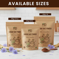 Instant Chicory Root Powder 227 Gram (0.5 Lb / 8 Oz) | Roasted & Granulated | Gl