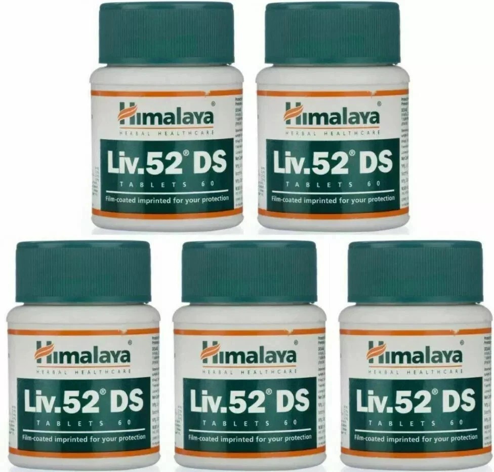 Pack of 5 Bottles LIV52 DS, Free Shipping Worldwide (Total 300 Tabs)