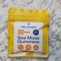 True Sea Moss Gummies Multiflavor Vegan Dietary Supplement 14 Count Made in USA