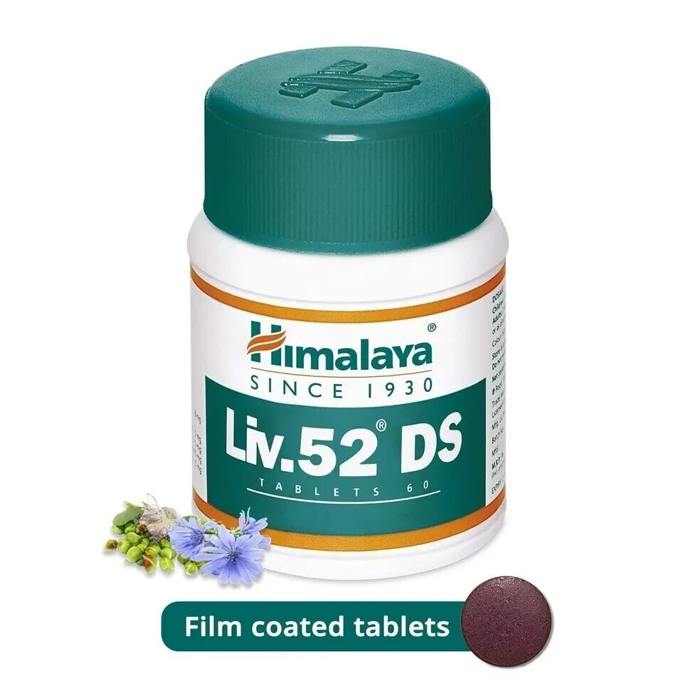 Pack of 1 Bottles LIV52 DS, Free Shipping Worldwide ( Total 60 tab ) Free Ship