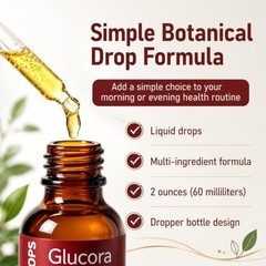 Glucora Berberina Liquida Gotas, Berberine Drops with Ceylon Cinnamon, Bitter M