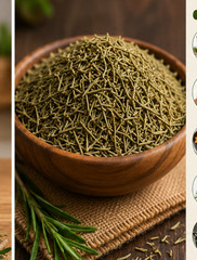 Rosmarinus officinalis Dried Rosemary Leaves | Premium Natural Herb,100gm