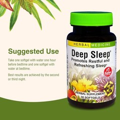 Herbs Etc. Deep Sleep Softgels – Herbal Support 30 Count (Pack of 1)