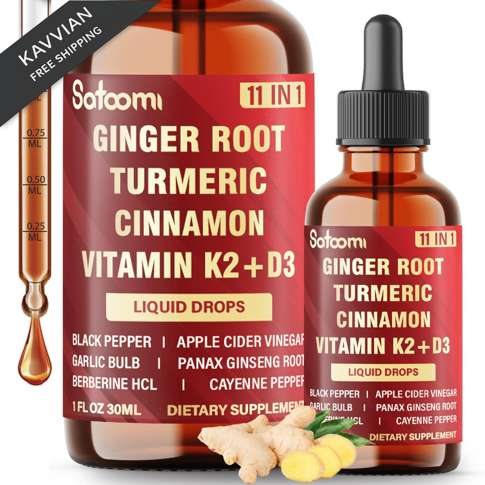 11in1 Ginger Root Liquid for Support Immune & Digestion 1 Fl Oz (Pack of 1)