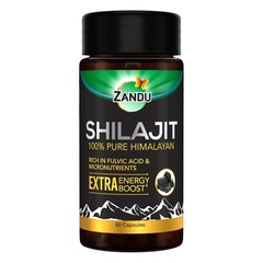 Zandu Shilajit (60 Caps) Ayurvedic Herbal Ayurvedic Sexual Wellness