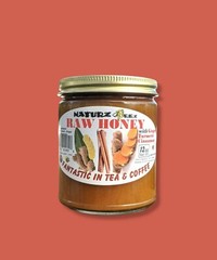 RAW HONEY with GINGER, TURMERIC, & CINNAMON 12oz 100% PURE HONEY