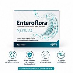 Enteroflora 2000M Bacillus Clausii Probiotic 10 Sachets Intestinal Flora Support