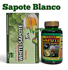 Te Zapote blanco 20 Tea bags White Sapote + Zapote Blanco 150 Capsules Free Ship