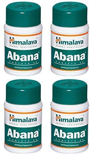Himalaya Abana 60 Tablets ( Pack of 4 ) Reduce Cholesterol | Indian Bdellium