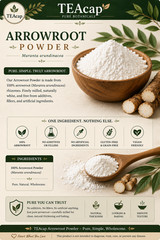 Arrowroot Powder Ready | Organic Non-GMO | Digestive Support | 1/4/8 oz Sizes