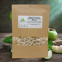 Organic Garcinia Cambogia (Garcinia gummi-gutta) 60% HCA 500mg or 650mg