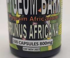 Pygeum/pygium bark 100 Capsules (pygeum Africanum)Enlaged prostate aid