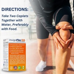 INVIGOFLEX® GS – Advanced Glucosamine Sulfate Joint Support Supplement – 60 Caps
