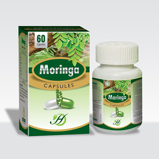 Moringa Capsules 60 Capsules Bottle Dietary Suppelment Cure All and Energy Fresh