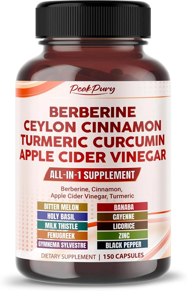 Berberine Cinnamon Apple Cider Vinegar Turmeric – Overall Wellness Support