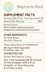 HerbEra Stephania Root Tincture Extract Wildcrafted (Stephania Tetrandra)