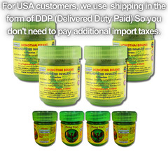 Thai Herbal Inhaler Home & Go Combo Pack (8 Jars Set) 4 Big (20g)+4 Pocket Size